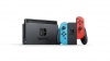 Nintendo Switch console with neon red&blue Joy-Con
