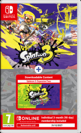 SWITCH Splatoon 3 + Season Pass + NSO 3-month